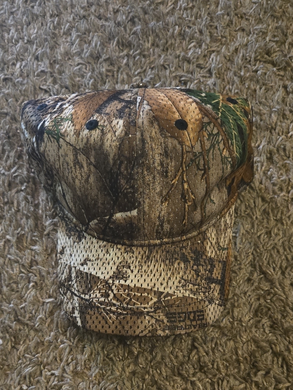 Camo Hunting Baseball Cap in Brown and Green